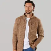 True North Veste Homme en Polaire plate Bark