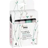 Kreul Puffy Ensemble de stylos Chalky Moments 4 pièces