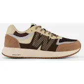 Woden Baskets basses 'Rigmor Open Mesh' crème / bleu-gris / marron / chocolat