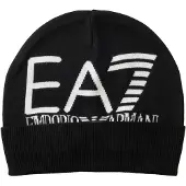 Emporio Armani Bonnet noir / blanc