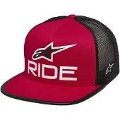 Alpinestars Casquette Trucker Ride 4.0 Red Black White, Taille: One Size