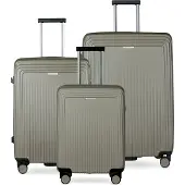 Bugatti trolley Linea Hard-Top Case S / M / L Olive gris-vert 56cm