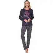 Rebelle Pyjama 'Furry Friend' gris foncé