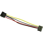 Inter-Tech - Adaptateur secteur - alimentation SATA (F) pour alimentation interne 4 plots (M) - 15 cm