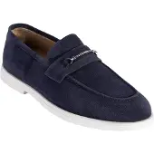 Desa Mocassin 'Herren-Wildlederslipper mit Metalldetails' bleu