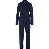 Hanro Pyjama ' Cotton Silk ' bleu foncé
