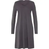 Hanro Chemise de nuit ' Cotton Silk ' gris / gris foncé