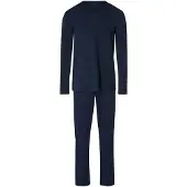 Hanro Pyjama long ' Night & Day ' bleu marine