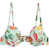 Next Hauts de bikini jaune / menthe / orange / rouge foncé