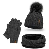 Vivisence Bonnet '7014 Set+R' gris foncé