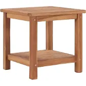 vidaXL Table basse 45x45x45 cm bois massif teck
