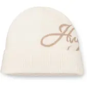 HUGO Bonnet en maille de laine mélangée avec logo manuscrit brodé