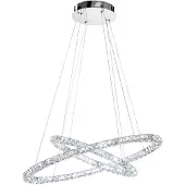 Eglo Toneria cristal LED lampe à suspendre chrome 128x 0, 5W