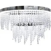 Eglo Cristal LED Lampe à suspendre Antelao 5800lm Chrome, Transparent