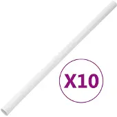 vidaXL Tuyaux d'installation avec clips Ø30 mm 10 m PVC
