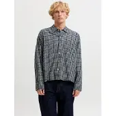 Jack & Jones Chemise 'JJAustin' bleu / blanc
