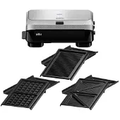 Braun Sm5038 Sandwich Maker Argenté One Size / EU Plug 220V
