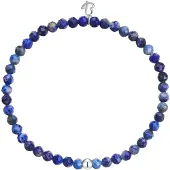 Glanzstücke Bracelet bleu / argent