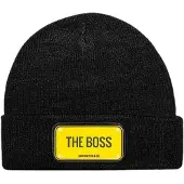 John Hatter & Co Rubber The Boss Beanie Noir