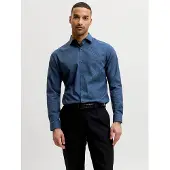 Jack & Jones Chemise 'BLAPARKER' bleu marine