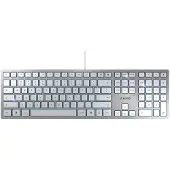 Cherry KC 6000 slim - Tastatur - USB - US - Silber (JK-1600EU-1)