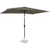Vonroc Parasol Rapallo 200x300cm - Parasol rectangulaire Premium | Taupe