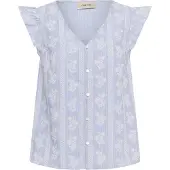 Cream Chemisier 'CRAmmeli' bleu-gris / blanc