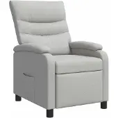 vidaXL Fauteuil , couleur gris nuage, revêtement en tissu