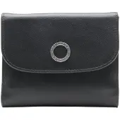 Esquire Cuir porte-monnaie Athena Lady Clip Wallet Black noir