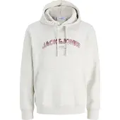 Jack & Jones Sweat-shirt 'JJAVERY' bourgogne / blanc chiné