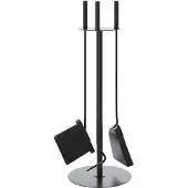 vidaXL set d'outils pour cheminée 4 pièces 22x59 cm acier