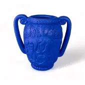 Seletti Vase anfora en terre cuite de la Grande Grèce bleu