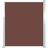 vidaXL Marquise latérale extensible 160x500 cm Marron
