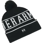 Under Armour Halftime Pom Beanie Noir