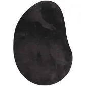 vidaXL Tapis Noir 80 x 150 cm Polyester