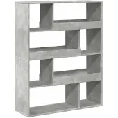 vidaXL Cloison de séparation gris béton bois d'ingénierie