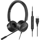 Iggual Casque avec microphone Dual Tech Noir