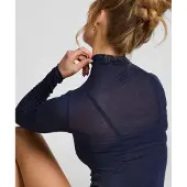 Hunkemoller T-shirt 'Turleneck Cashmere' bleu