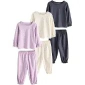 Next Pyjama bleu marine / lilas / rouge / blanc cassé
