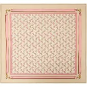 Coach Foulard 'Horse And Carriage' beige / beige foncé / rose