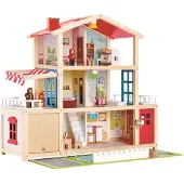 Hape Maison de poupées Villa pour famille de poupées E3405