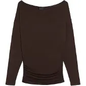 Bershka T-shirt brun foncé
