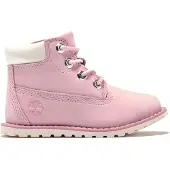 Timberland unisex pour enfant. TB1A27EGV201 Bottes en cuir Pokey Pine roses (27), Plat, Fermeture éclair, Casuel, mode enfantine