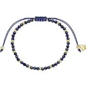 Glanzstücke Bracelet marine / jaune d'or