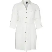 Vero moda Bumpy Long Sleeve Dress Blanc 50 Femme
