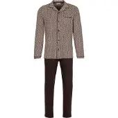 Pastunette Pyjama long 'Urban Essence' brun foncé