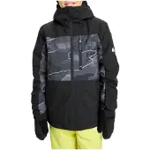 Quiksilver Side Hit Printed Jacket Noir 10 Years Garçon