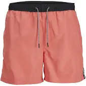 Jack & Jones Shorts de bain 'JPSTFiji' corail / noir / blanc