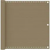 vidaXL Écran De Balcon Taupe 90x500 Cm Pehd