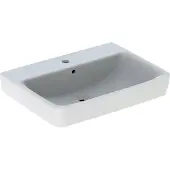 Geberit lavabo Renova Plan avec trou pour robinetterie, avec cuvette 650x480mm blanc